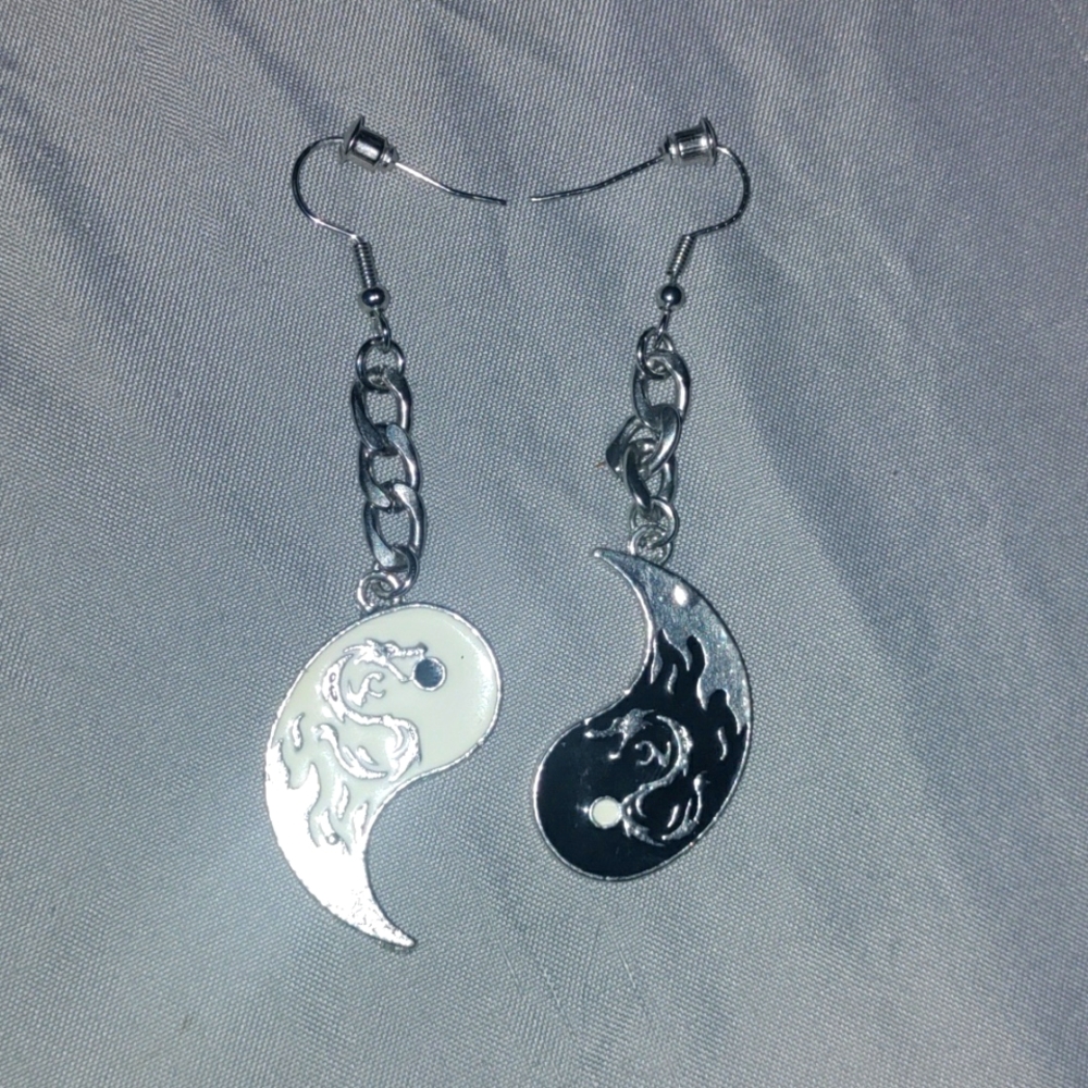 Yin and Yang earrings
